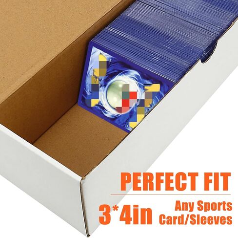 4-Pack • 3200-count Trading/Gaming Card Storage Box/Trading Card Storage Box/Card Storage Box Cardboard For Toploader Standard Card/Sports Game Card Collector Boxes in Kuwait