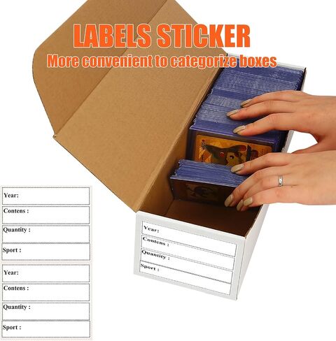 4-Pack • 3200-count Trading/Gaming Card Storage Box/Trading Card Storage Box/Card Storage Box Cardboard For Toploader Standard Card/Sports Game Card Collector Boxes in Kuwait