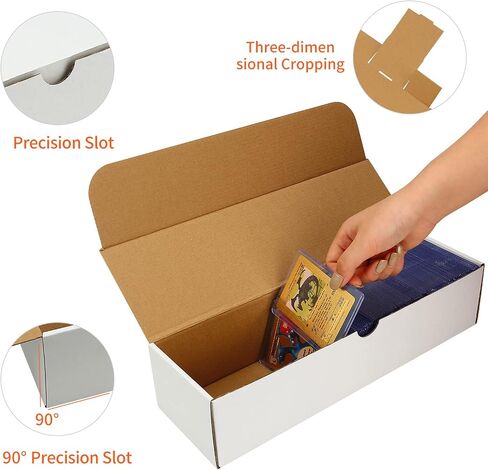 4-Pack • 3200-count Trading/Gaming Card Storage Box/Trading Card Storage Box/Card Storage Box Cardboard For Toploader Standard Card/Sports Game Card Collector Boxes in Kuwait