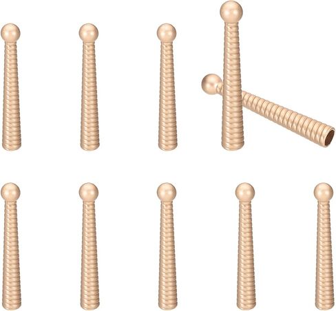 PATIKIL Bolo Tie Tips, 10Pcs 2 Inch Long Alloy Bolo Tie Supplies Replacement Cord End Caps 5mm Diameter for DIY Crafts Clothes Decor, Vintage Bronze in Saudi Arabia