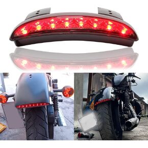 MISS MOLY Motorcycle Chopped Rear Fender Edge LED Brake License Plate Tail Light Stop Running Light Turn Signal Lamp for Harley Sportster XL883N 1200N XL1200V XL1200X