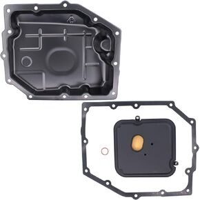 NewYall Trans Transmission Oil Pan and Oil Filter with Gasket for 4-Speed Automatic Transmission 42RLE for Chrysler 300 for Dodge Dakota Durango Nitro Ram 1500 for Jeep Liberty Wrangler