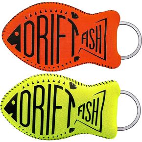 Floating Keychain Key Float | Jumbo Size | Float 6 Keys | High Visibility | Waterproof | Boating and Fishing | Green and Orange