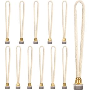 12 PCS Oil Lamp Wick Replacement Lamps Wick Air Control Catalytic Burner Wick for Catalytic Burner Diffuser Aromatherapy(Gold)