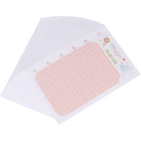 ورق إعادة تعبئة مخطط الموثق ذو 6 حلقات من NUOBESTY، حشوات ورقية فضفاضة قابلة لإعادة التعبئة لمجلة المسافر الخاصة بدفتر الملاحظات (A7/135 ورقة/270 صفحة) in Kuwait