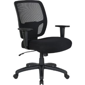 Amazon Basics Big and Tall Mesh Office Chair, Adjustable Arms and Lumbar Support, 400lbs Capacity, Black