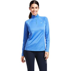ARIAT Female Sunstopper 2.0 1/4 Zip Baselayer Black X-Large