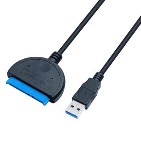 SATA to USB 3.0 Adapter Cable for 2.5 inch SSD HDD Hard Drive to Computer PC Laptop 5Gbps Superspeed Compatible with USB 2.0 1.1 Older SATA Connector