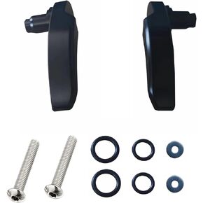 Glossy Black Saddle Bag Latch Kit Replacement for 2014-2024 Harley Davidson Electric Glide, Ultra Limited, Street Glide, Road Glide, Tri Glide, Road King