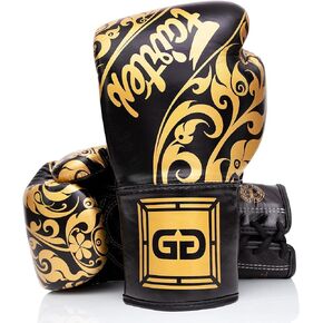 قفازات التدريب Fairtex Glory - قفازات الفنون القتالية المختلطة والملاكمة الجلدية الفاخرة | مصنوعة يدويًا في تايلاند - بطانة إسفنجية ممتصة للصدمات | إغلاق الفيلكرو | مثالية للكيك بوكسينغ، والسباق، والمنافسة