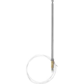 URO Parts 2018270001 Antenna Mast, 900mm Toothed Style, w/Chrome tip