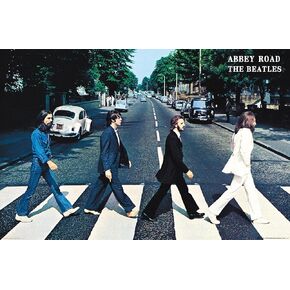 Trends International Beatles-Abbey Road Wall Poster, 22.375" x 34", Unframed Version, Bedroom