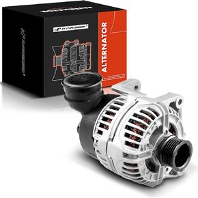 A-Premium Alternator Compatible with BMW E46 E36 Series 320 325 330 525 530 X5 Z3 1997-2006, L6 2.2L 2.5L 2.8L 3.0L, 120Amp 12V CW 6-Groove Pulley, Replace# 12-31-1-432-980, 12-31-7-501-597, 400-24096