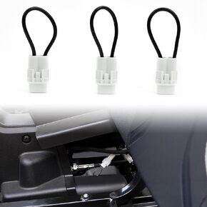 SAUTVS UTV Seat Belt Bypass, Harness Override Switch Connector Jumper Plug Clip Over Ride by-Pass for All Kawasaki Mule/ 2017+ Kawasaki Teryx X4, KRX 1000/ All Yamaha YXZ & Viking Accessories (3PCS)