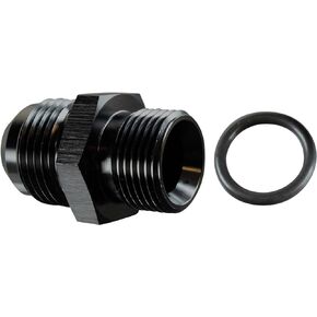 ICT Billet LS Truck Turbo Oil Drain Pan Adapter -10AN Hose to Oil Pan 551208