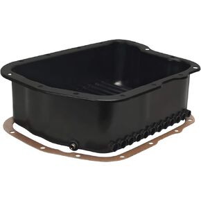 Derale 14210 Transmission Cooling Pan for Dodge A518 (46RH, 46RE) / A618 (47RH, 47RE, 48RE), Black