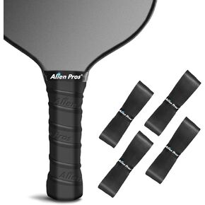 ALIEN PROS Pickleball Overgrip (4-Pack) with Ridges for Better Grip Control - Precut and Tac Feel Pickleball Grip Tape - Non-Slip Pickleball Paddle Grip Tape for High Performance
