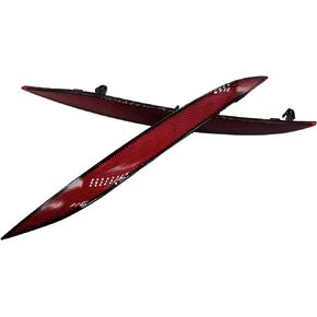 Replacement Tesla Model X Reflector Rear Bumper Red Marker Lights Lens Trim (Left & Right)