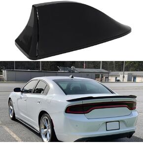 Shark Fin Antenna Cover for Car, Car AM/FM Radio Signal Roof Aerial Decoration, Vehicle Shark Fin Shape Cover with Adhesive Tape, Antenna Cover Replacement for SUV Truck Van Most Auto Cars