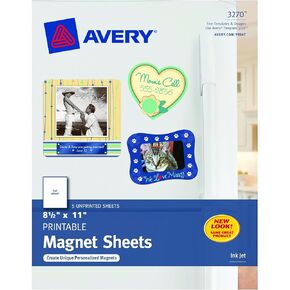 Avery Magnet Sheets, 8.5" x 11", White (03270)