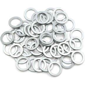 X AUTOHAUX 50pcs Engine Oil Crush Washers Drain Plug Gaskets 16mm ID. 22mm OD. for Car