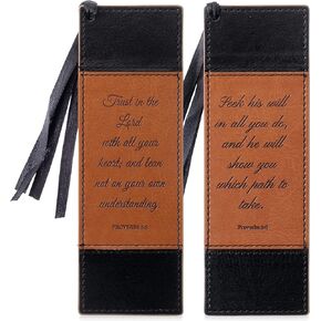 Mr. Pen- Christian Bookmarks, 2 Pack, Faux Leather Bookmark, Bible Bookmarks, Religious Bookmarks, Bible Verse Bookmark, Leather Book Mark, Religious Book Mark, Bible Bookmark