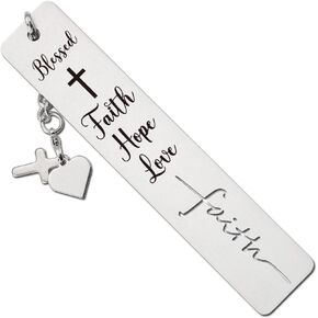 Faith Bookmarks Gifts for Friends, Women, Teacher, Readers, Book Lover, Christian Gifts for Women, Friend, Coworker, Mother, Sister, Wife, Religious Gifts for Daughter, Son, Teen, Girls, Boys(Faith4)