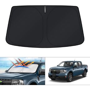 KUST Windshield Sun Shade for Ford Maverick Accessories 2022-2024 Window Sunshade Sun Visor Protector Foldable Blocks UV Rays Keep Your Car Cooler