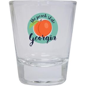 Georgia The Peach State Souvenir Round Shot Glass