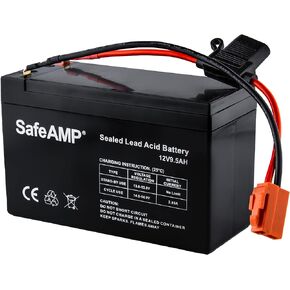 SafeAMP® Replacement Battery for 12-Volt Ride On Vehicle with red 2 pins connector