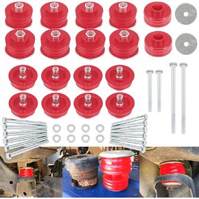 KF04060BK طقم جلبة يتصاعد على الجسم باللون الأحمر لفورد F250 F350 2WD 4WD Super Duty 2008-2016 مجموعة أدوات غسالات فولاذية لتثبيت الكابينة in Kuwait