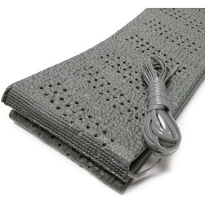 Grey Universal Steering Wheel Cover Lace-On Cushion Grip Accessory Auto Vehicle
