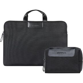 Laptop Sleeve Case with Handle,Lightweight Soft Waterproof Computer Cover Bag for Microsoft Surface Pro X/Pro 9/Pro 8/Pro 7/Pro 7 Plus/Pro 6/12.4" Surface Laptop Go 2/1,Black