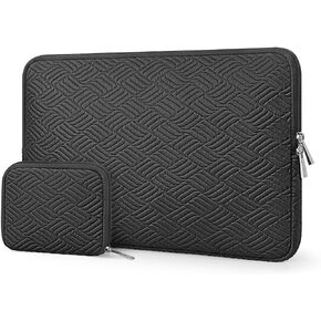 ARVOK 13 13.3 14 inch Laptop Sleeve Case for MacBook Air 13 inch/MacBook Pro 13 inch/MacBook Pro 14/HP Chromebook 13 inch, Water-Resistant Leather Case for HP/Dell/Lenovo/Asus/Acer/Samsung with Pouch