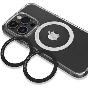 Syncwire Magnetic Metal Ring(3 Pack), Compatible with MagSafe Sticker, Support Wireless Charging, Universal Magnetic Conversion Kit for iPhone 15/14/13/12/11,Galaxy S23, All Phones & Standard Cases