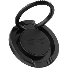 Rokform - MagSafe Compatible Sport Ring Grip and Stand, Thin Metal Cell Phone Ring Holder, Designed for MagSafe Compatible Phone Cases (Black)