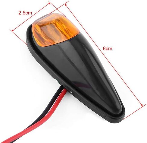 Keenso 12V Motorcycle Turn Signals,Universal Amber Motorbike Tail Light Assemblies for Motorcycle Scooter in Saudi Arabia