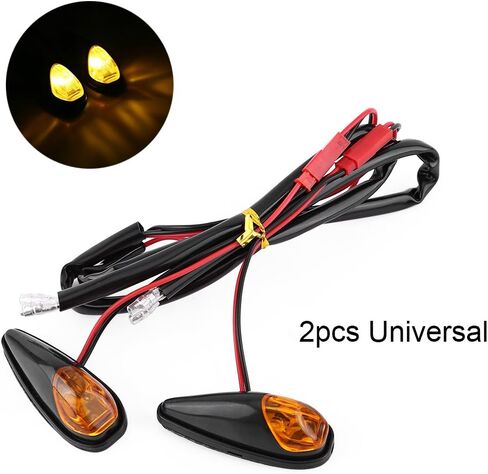 Keenso 12V Motorcycle Turn Signals,Universal Amber Motorbike Tail Light Assemblies for Motorcycle Scooter in Saudi Arabia