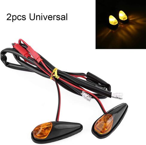 Keenso 12V Motorcycle Turn Signals,Universal Amber Motorbike Tail Light Assemblies for Motorcycle Scooter in Saudi Arabia