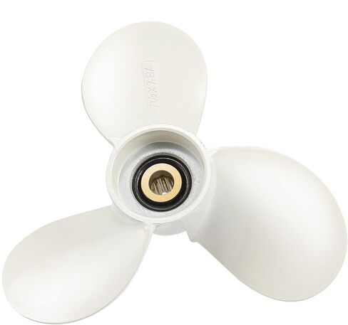 ترقية OEM 7 1/2 × 8 (9 أسنان خدد) الألومنيوم قارب خارجي المروحة تناسب محركات ياماها 4-6HP قطع غيار OEM رقم 6E0-45941-01-EL,RH in Kuwait