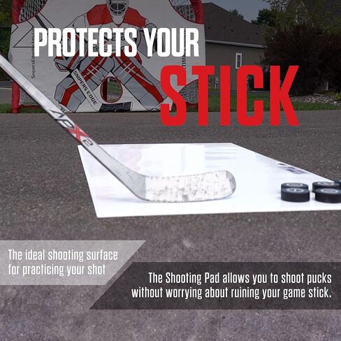 Snipers Edge Hockey - وسادة إطلاق النار للهوكي - تحاكي الجليد الحقيقي، عالي التحمل، طلاء مقاوم للطقس، محمول ومريح in Kuwait