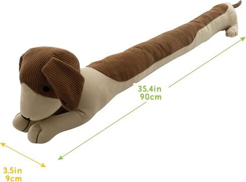 Fabric Under Door Draft Stopper Weather Stripping Sound Proof Bottom Seal Heavy Duty Reduce Noice Window Draft Stopper Decorative Cute Dog in Kuwait
