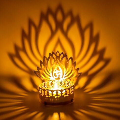 معدن OM Diwali Shadow Diyas - حامل شموع ضوء الشاي Deya عيد ميلاد الزفاف هدية الترحيب بالمنزل الهندي لمورتي بوجا البند المنزل مكتب معبد ماندير بوجا ديكور المذبح in Saudi Arabia