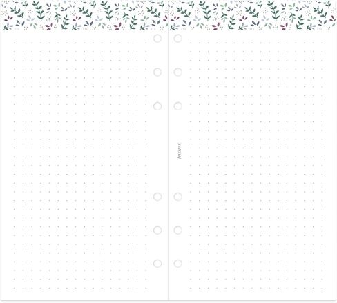 Filofax Calendar Diary Refill, Personal/Compact Size, Week-to-View, Garden Minimal Diary Pack, Multilingual: Five Languages, 2024 (C68492-24) in Saudi Arabia