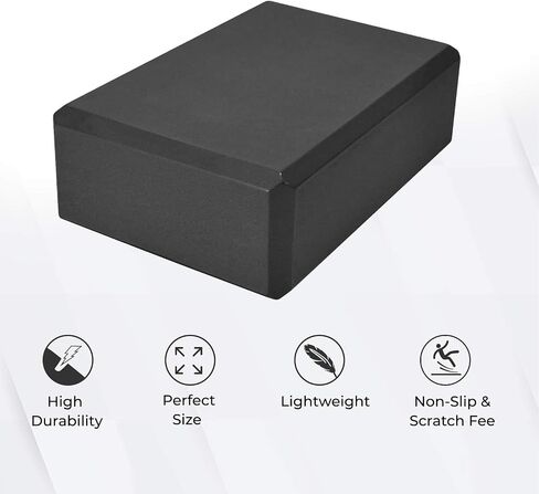 Essential Yoga Blocks, High Density EVA Foam Supportive, Soft Non-Slip Surface for Yoga, Pilates, Meditation, Block to Support and Improve Poses and Flexibility in Saudi Arabia