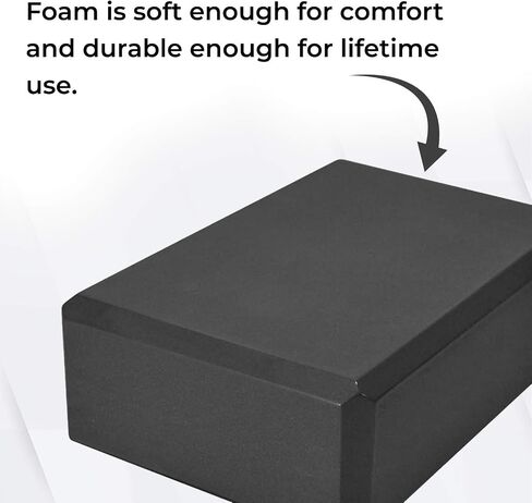 Essential Yoga Blocks, High Density EVA Foam Supportive, Soft Non-Slip Surface for Yoga, Pilates, Meditation, Block to Support and Improve Poses and Flexibility in Saudi Arabia