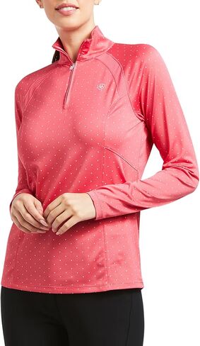 قميص ARIAT للسيدات Sun Stopper 2.0 Baselayer Party Punch Dot 10039358 in Saudi Arabia
