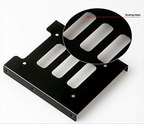 طقم تركيب SSD/HDD داخلي مقاس 2.5 بوصة إلى 3.5 بوصة، محول حامل معدني مع كابل SATA 3.0 (6 عبوات) in Kuwait