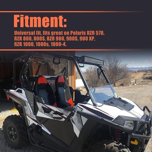 ملحقات تخزين Goldfire RZR، حقيبة أدوات UTV 1680D RZR حقيبة تخزين للمقعد المركزي حقيبة كتف متوافقة مع Polaris Razor 570 800 S 900 1000 XP (أنابيب برتقالية) in Kuwait