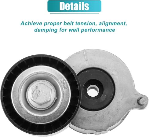 X AUTOHAUX Belt Tensioner Assembly 5751E9 9678210080 9656363380 for Peugeot Partner Tepee 1.6 Petrol MPV 2008-2020 for Citroen in Saudi Arabia